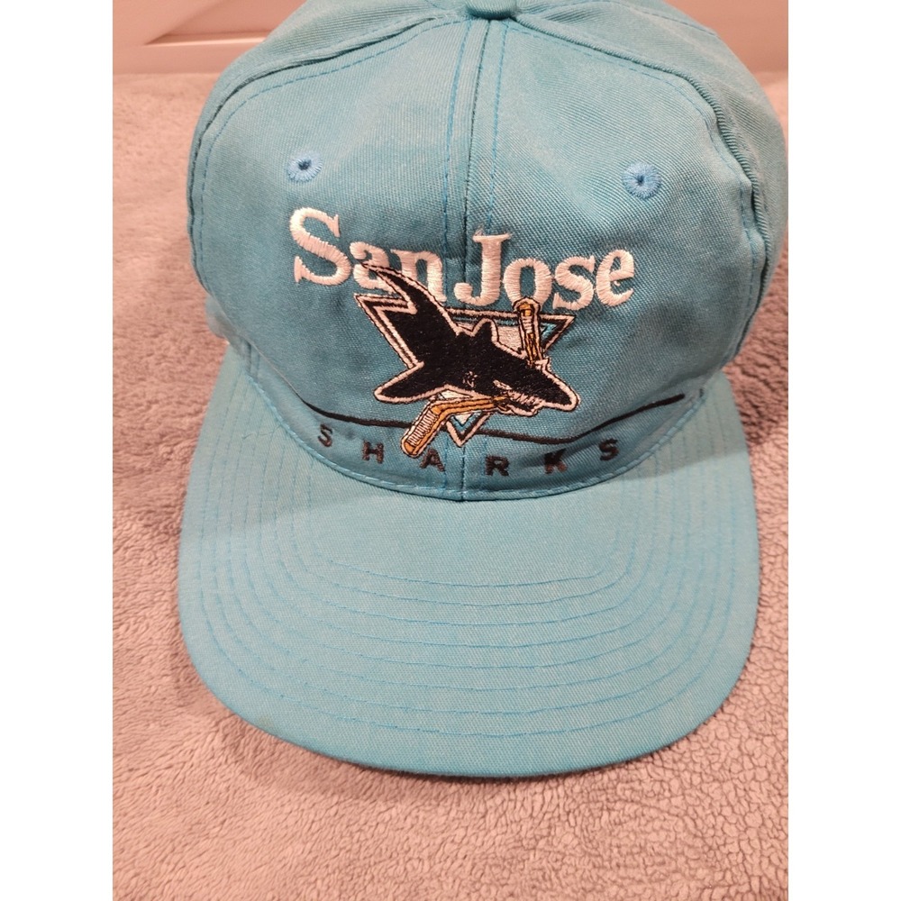 Vintage San Jose Sharks Hat Cap Snapback Mens NHL Hockey 90s Twins Enterprise